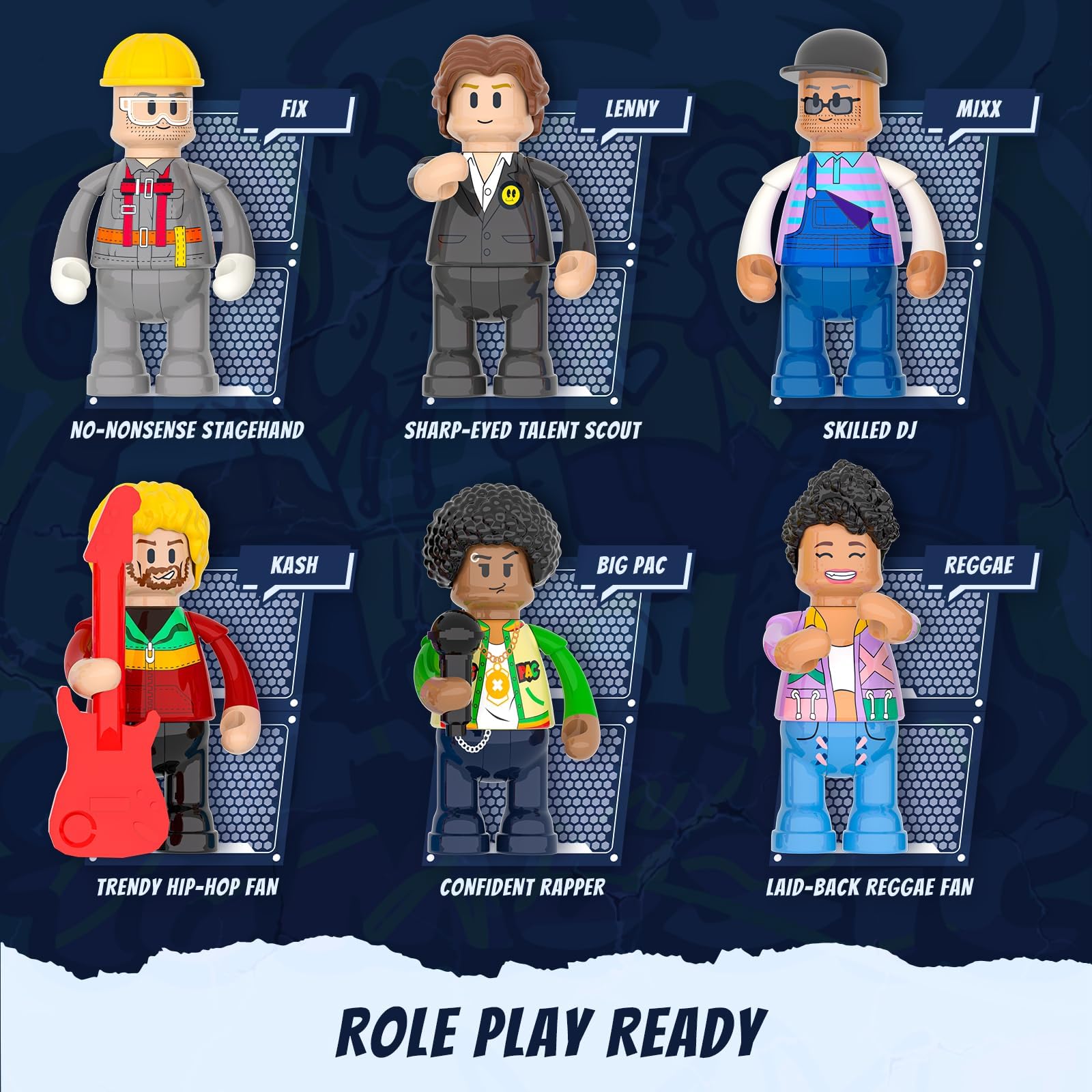 FUNWHOLE Factory House of Music Lighting Building Bricks Set - Street Fusion Music Club City Town Fully Accessible Multi-Form Modular Collection Kit 2654 Pcs for Adults & Teens & Street Culture Lovers - Image 4