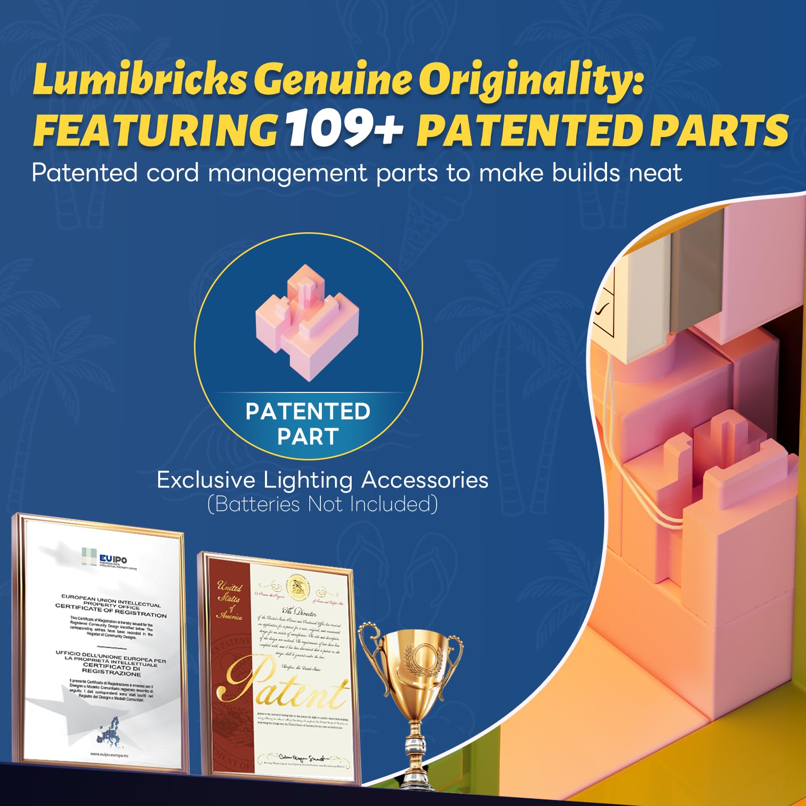 Lumibricks Beach Lifeguard Tower Lighting Building Bricks Set - 1015 Pcs Road Trip Lifeguard Tower Light Construction Building Model Set for Adults and Travelling Lovers - Image 6