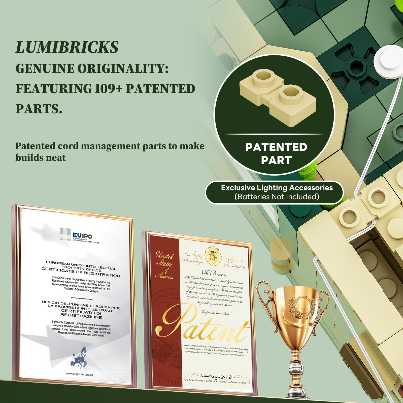 Lumibricks Garden Cottage Lighting Building Bricks Set - 2787 Pcs Retro Garden Cabin House Construction Building Model Set for Adults and Cabin Model Lovers - Image 6