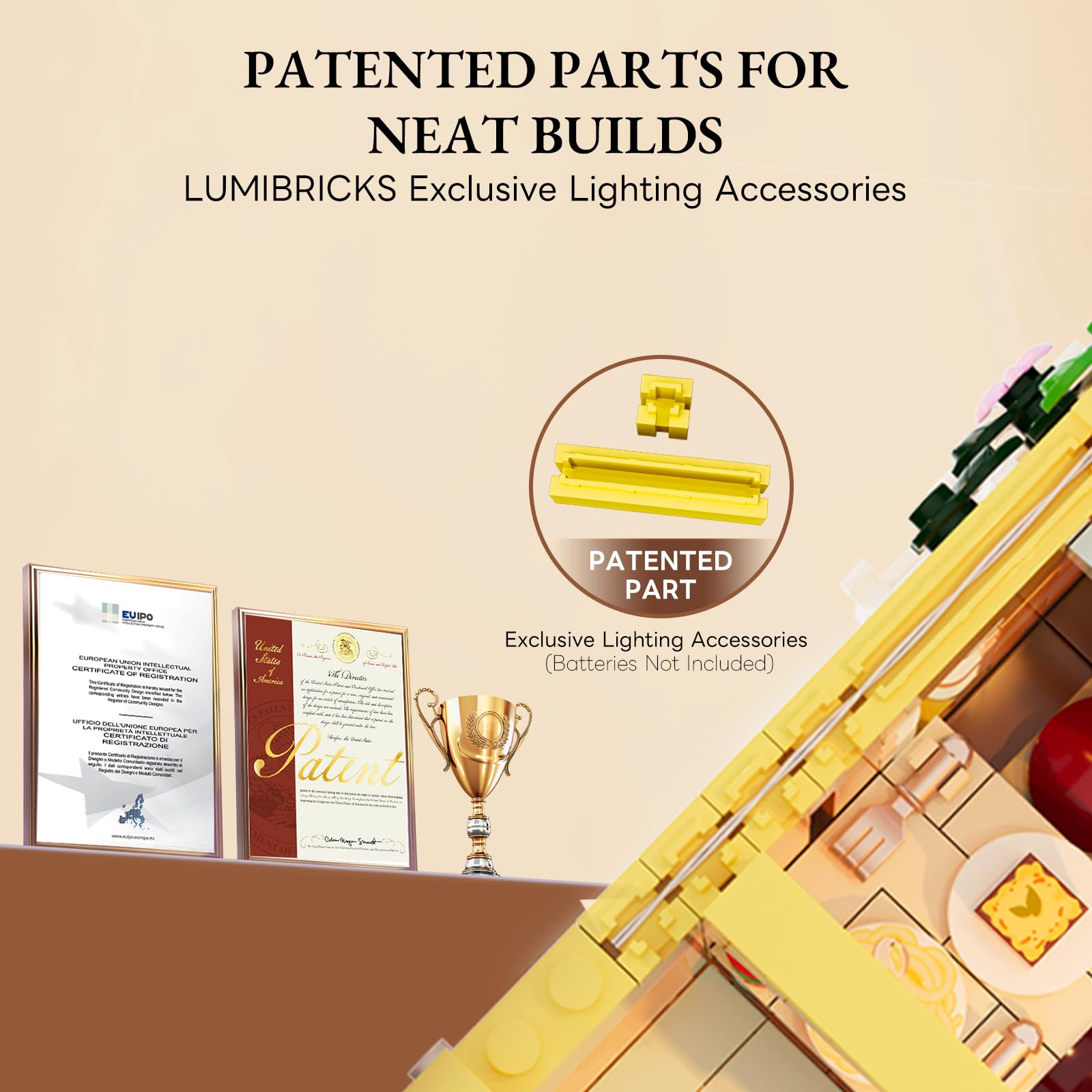 Lumibricks Italian Homestyle Restaurant Lighting Building-Bricks Set – City Town Modular Italian Trattoria & Café LED Light Building Kit 2868 Pcs Construction Set for Adults and Teens - Image 7