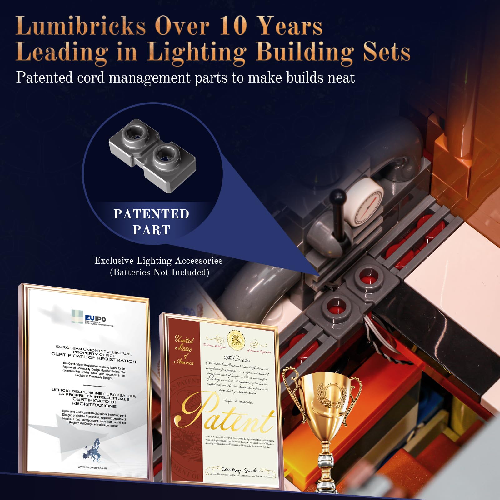 Lumibricks Mecha-Alchemist's Moving Castle Lighting Building-Bricks Set, 2690 Pcs Gearwerk Alchemy Lab Collection Display Set for Adults and Steampunk Lovers - Image 4