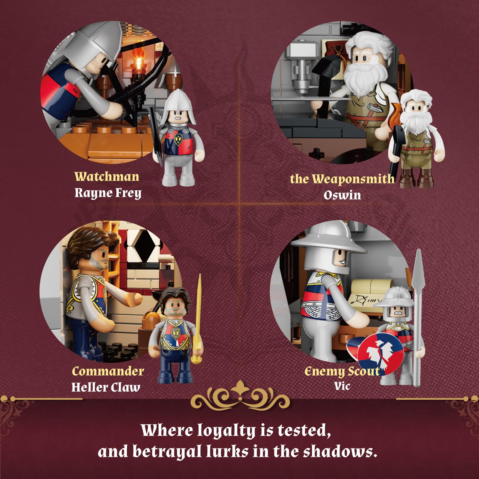 Lumibricks Medieval Castle Armory Lighting Building Bricks Set - Middle Ages City Town Modular Collection Display Kit with Minifigures 2895 Pcs for Adults & Teens - Image 6