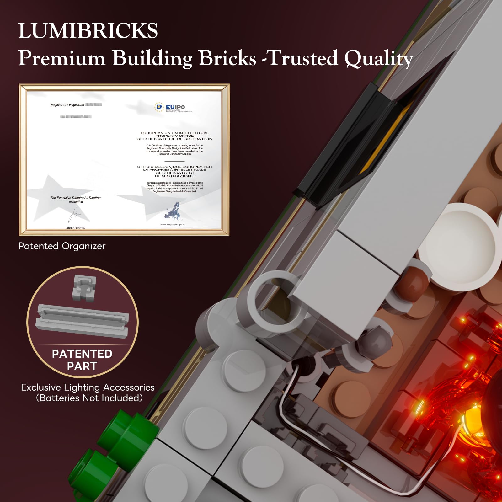 Lumibricks Medieval Guard Post Lighting Building Bricks Set - Middle Ages Castle Modular Collection Display Kit with Minifigures 2945 Pcs for Adults & Teens - Image 5