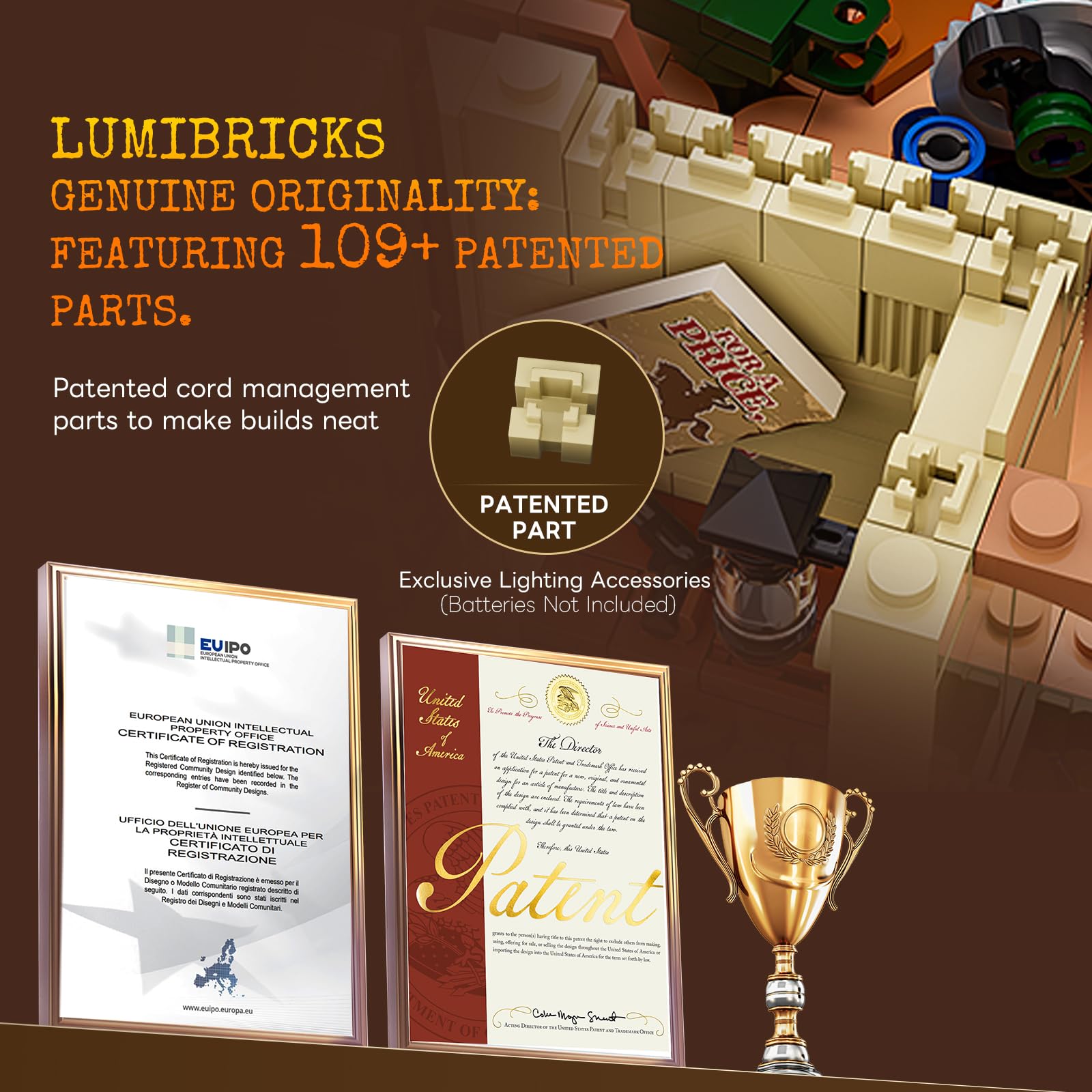 Lumibricks Western Carpentry Workshop Lighting Building Bricks Set - 1832 Pcs The Old West Blacksmith-Shop Light Construction Building Model Set for Adults and West Lovers - Image 5